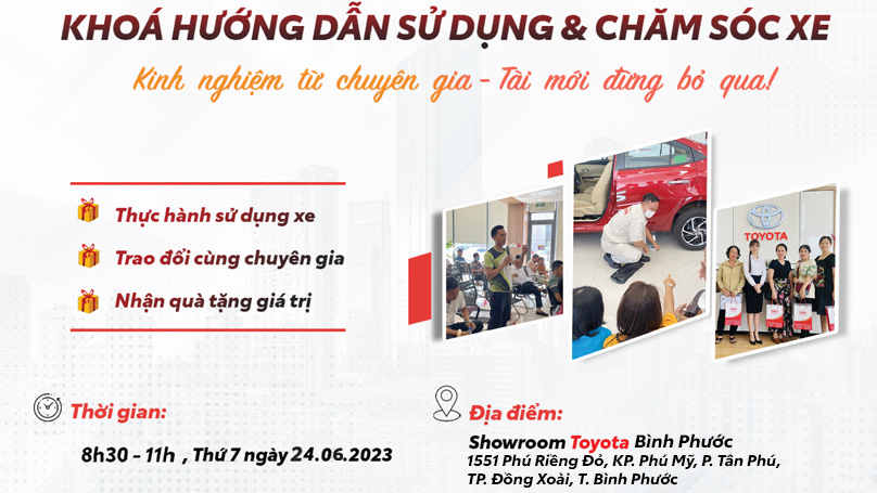 Buổi hướng dẫn sử dụng và chăm sóc xe ngày 24-06-2023