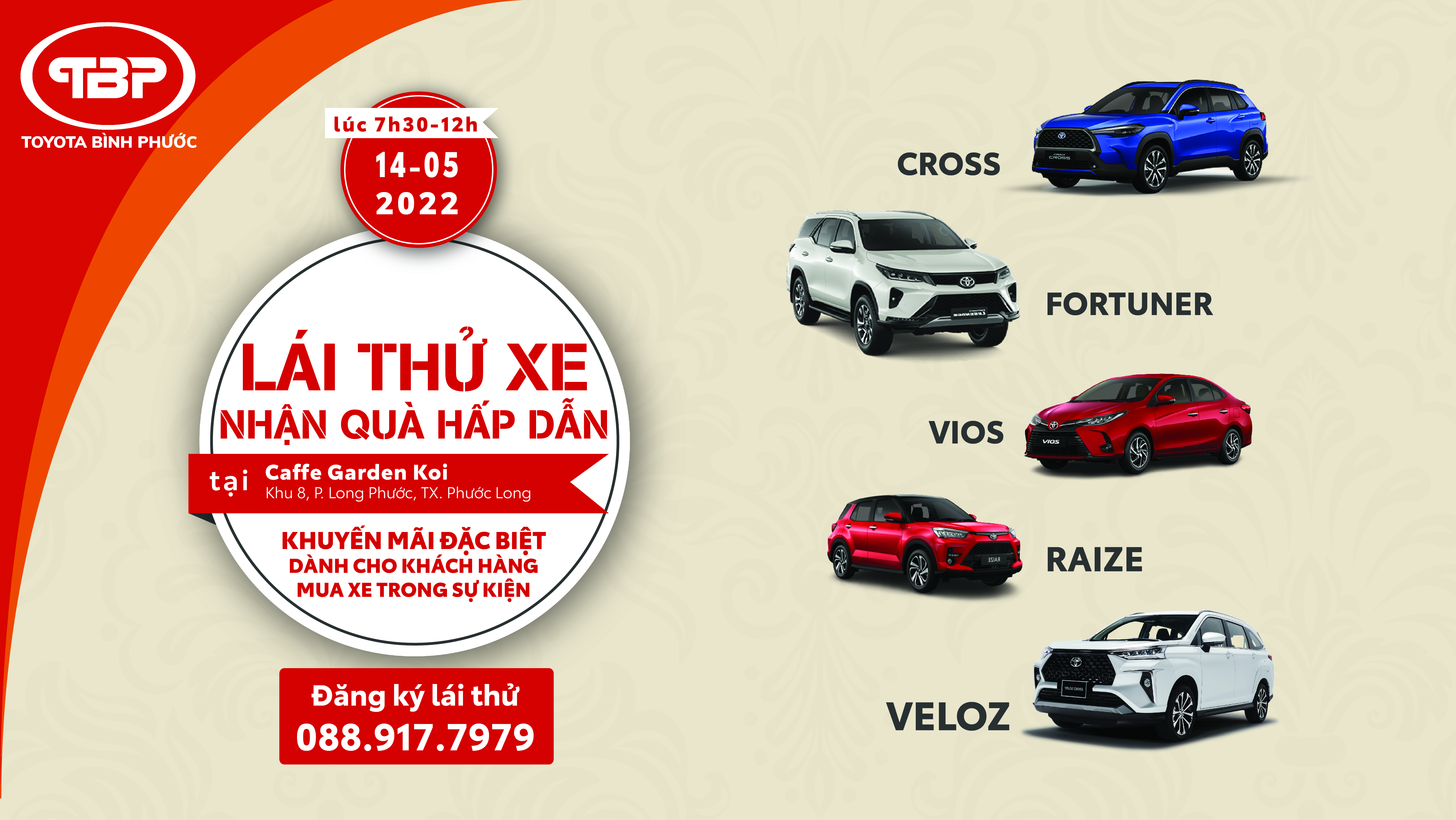 TOYOTA BÌNH PHƯỚC TỔ CHỨC CHƯƠNG TRÌNH LÁI THỬ XE TẠI THỊ XÃ PHƯỚC LONG