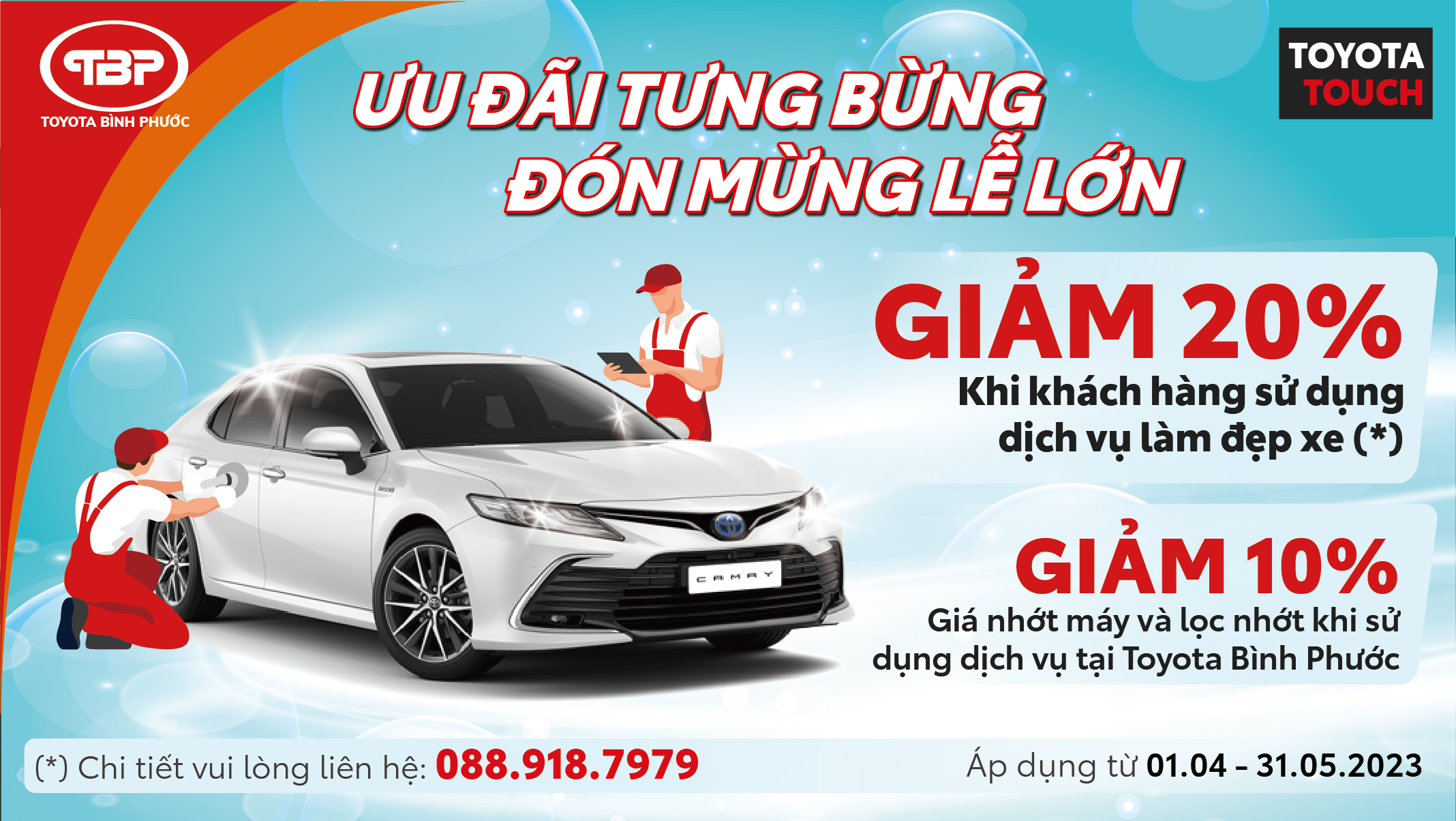 Chương trình khuyến mãi "ƯU ĐÃI TƯNG BỪNG - ĐÓN MỪNG LỄ LỚN"
