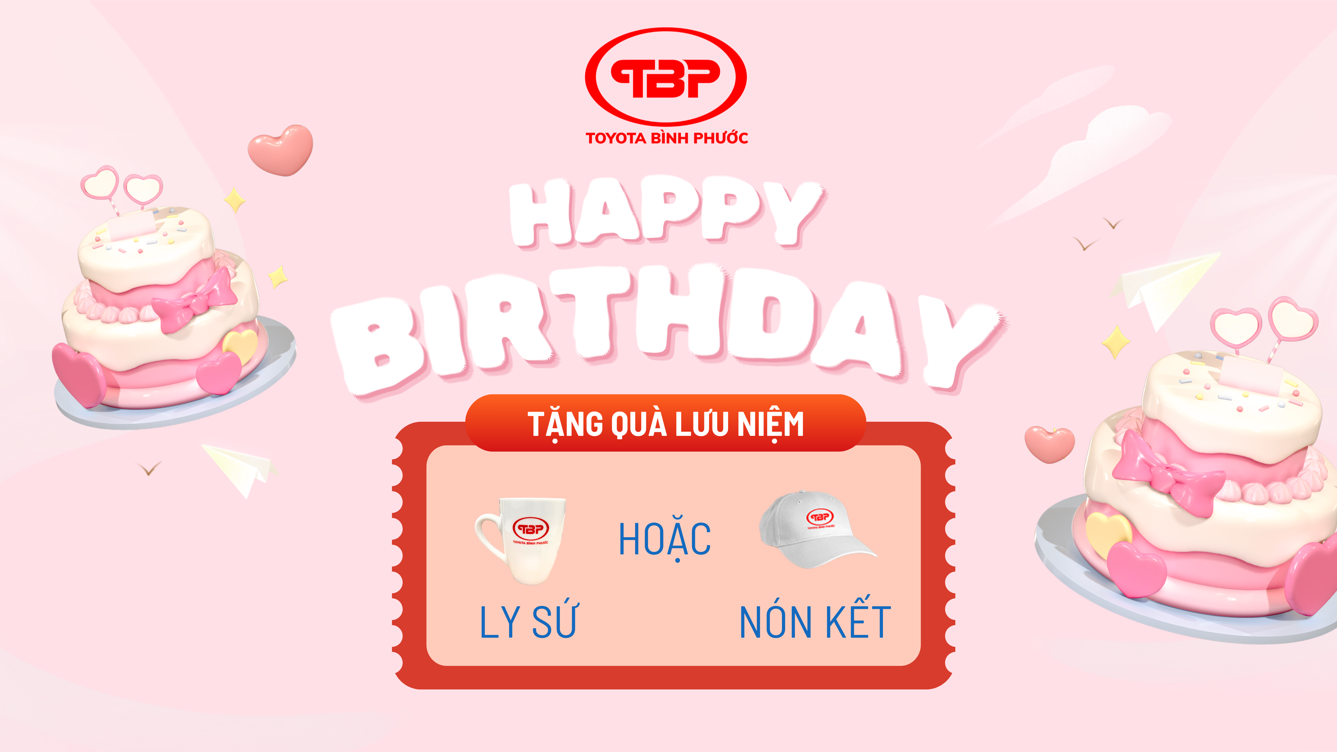 TOYOTA BÌNH PHƯỚC GỬI QUÀ CHÚC MỪNG SINH NHẬT KHÁCH HÀNG CÓ NGÀY SINH TRONG THÁNG 11