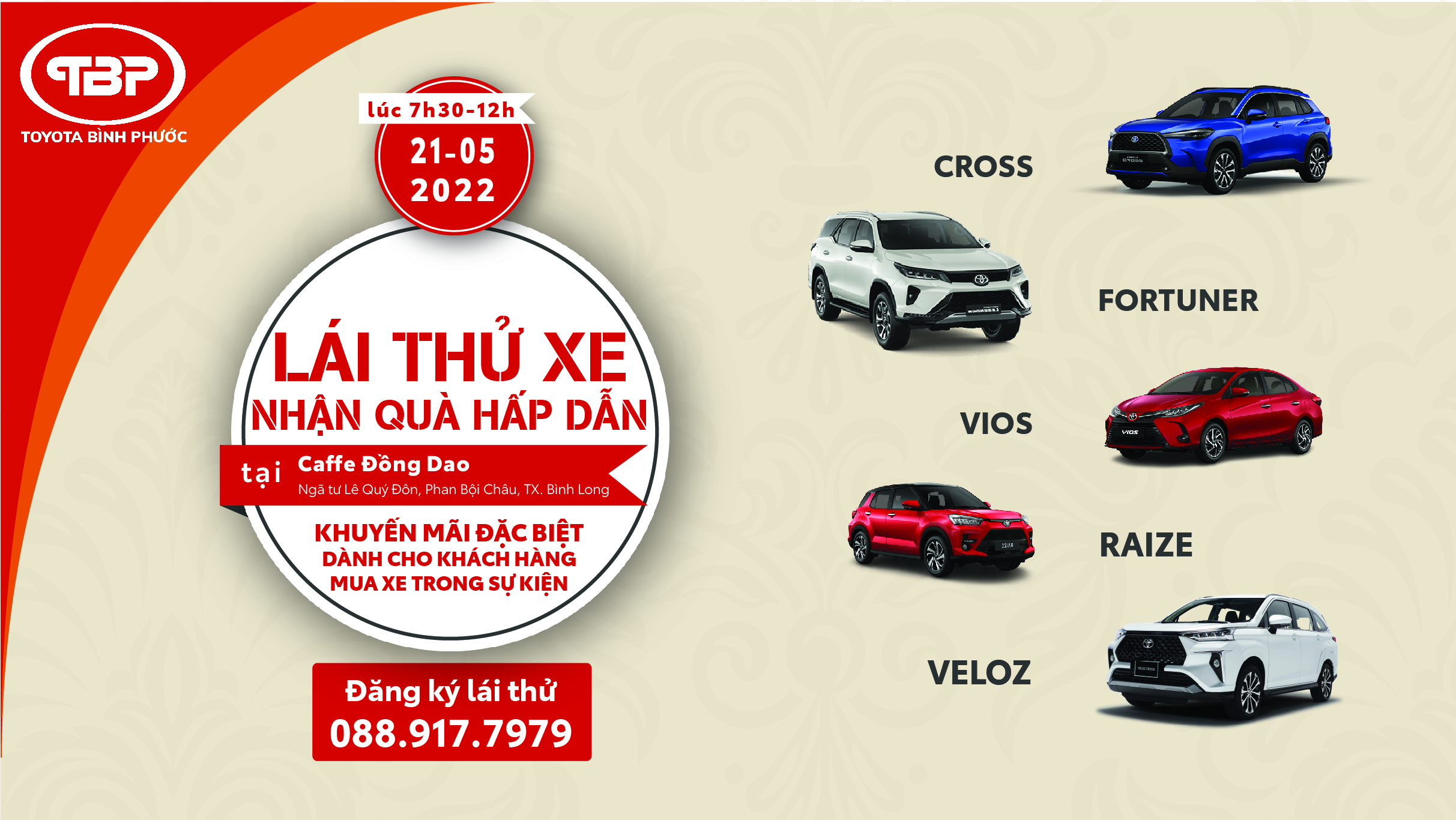 TOYOTA BÌNH PHƯỚC TỔ CHỨC CHƯƠNG TRÌNH LÁI THỬ XE TẠI THỊ XÃ BÌNH LONG