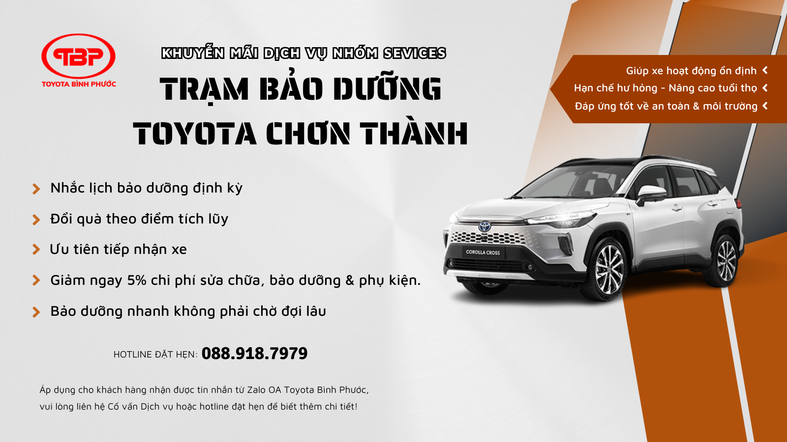 TOYOTA BÌNH PHƯỚC TRI ÂN KHÁCH HÀNG NHÓM SEVICES TẠI CHI NHÁNH CHƠN THÀNH